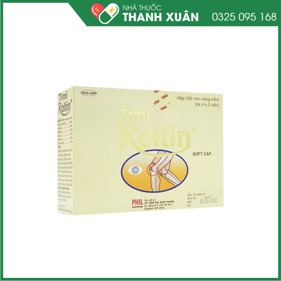 Timi Roitin bổ sung vitamin nhóm B giúp hỗ trợ các vấn đề về dây thần kinh